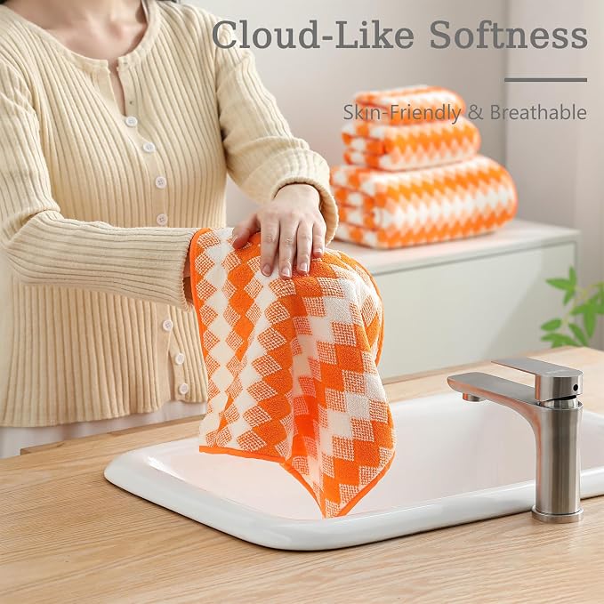 4 Piece Extra Large Bath Towel Set Oversized Bath Sheet 35"x70" Bathroom Towel - Image 8