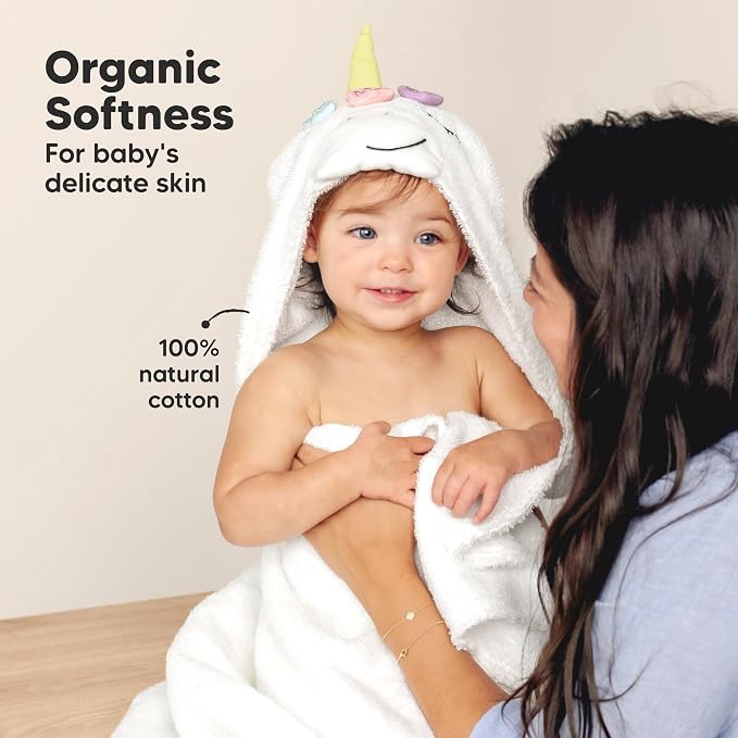 KeaBabies Organic Baby Towel - Image 4