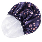 4 PCS Shower Cap for Women, Elastic and Reusable Bath Caps, Double Layers - Image 8