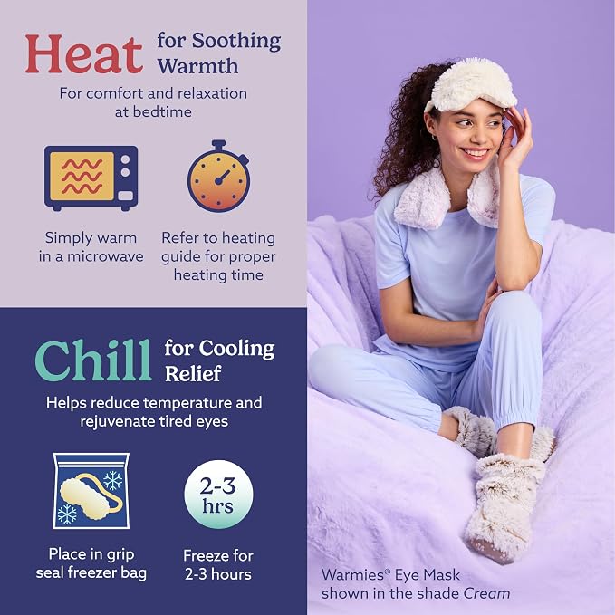 warmies Microwavable Eye Mask for Warmth & Comfort - Image 5