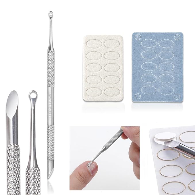 Pre-treatment Cuticle Pusher, Russian Prep Nail Pushers, Dual Ended Cuticle by HaimiLiyaHome