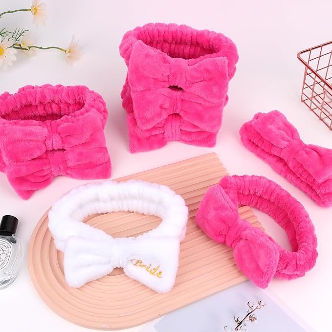 CIEHER Spa Headband, Bride & Bridesmaid Gifts, Skincare Makeup Face Wash - Image 7