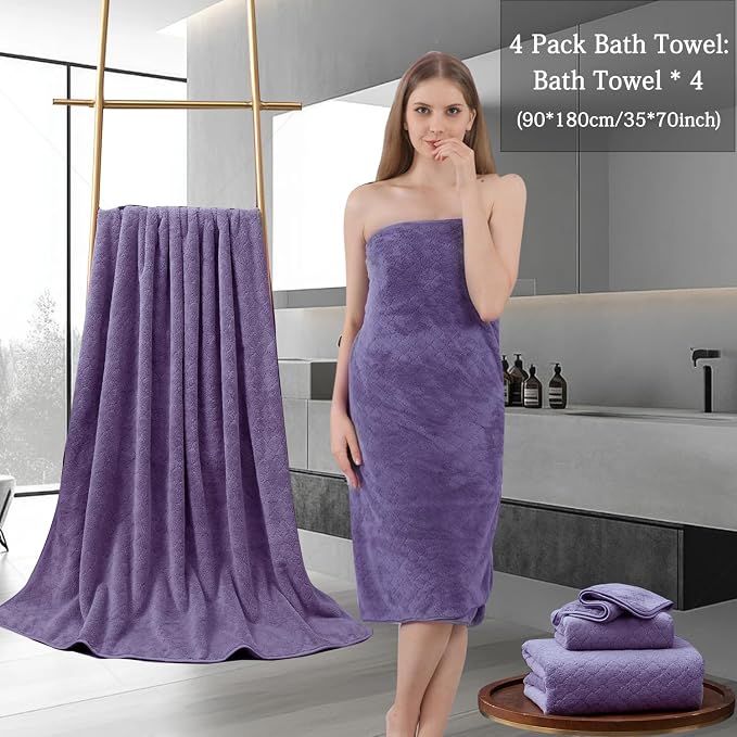 Extra Large Bath Towels Set 35x70 Inches - Image 5