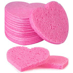 50-Count Facial Sponges Compressed, 100% Natural Cellulose Face Sponge by Mainlyrunmakeupsuppliers