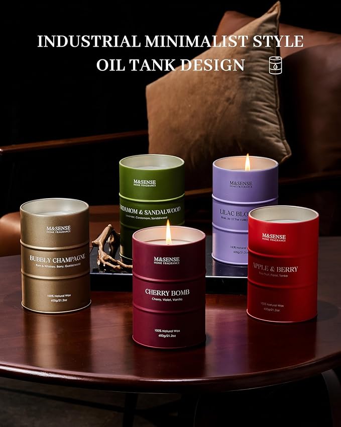 M&SENSE Lilac Blossom Soy Candles - Image 7
