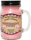 Our Own Candle Company, Peppermint Twist Scented Mason Jar Candle, 100 Hour by OurOwnCandleCompanycandles