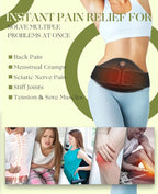 uncn Portable Heating Pad for Cramps, Back Pain Relief, 3000mAh Battery - Image 2