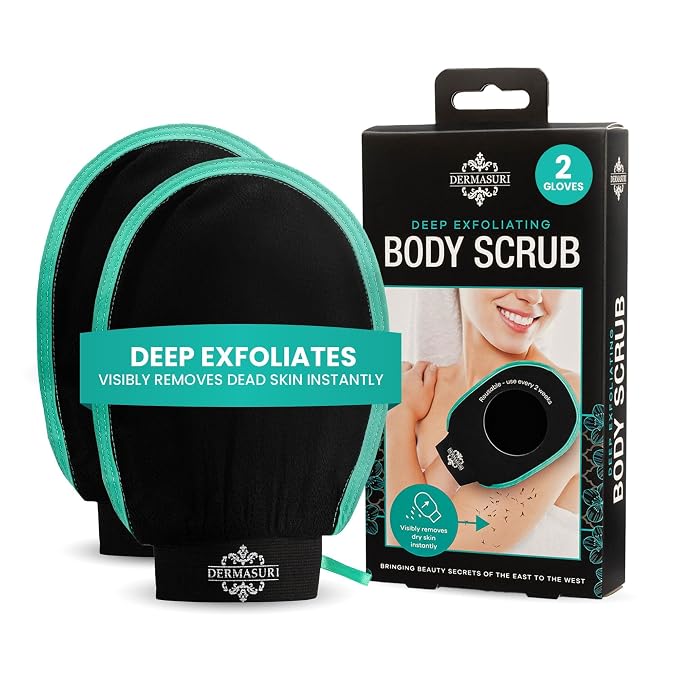 Dermasuri - Deep Exfoliating Glove - Korean Exfoliating Mitt & Body Scrubber - by Dermasuri