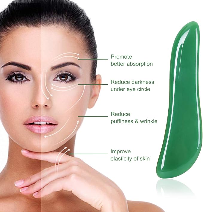 airogym Guasha Massage Tool，Natural Stone Gua Sha Board - Image 3