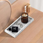 Real Natural Small Marble Tray for Bathroom, Kitchen and Desktop, Rectangle - Image 6