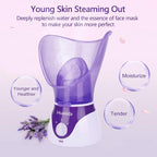 Facial Steamer Personal Steam Inhaler Sauna Facial Steamer Hot Mist - Image 2