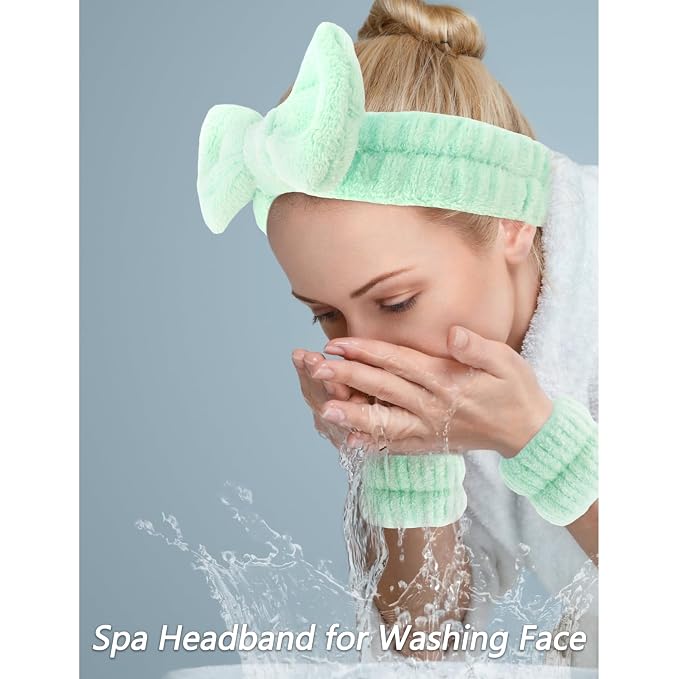 VELSCRUN Spa Headband, Makeup Face Wash Skincare Headbands, Stuff - Image 2
