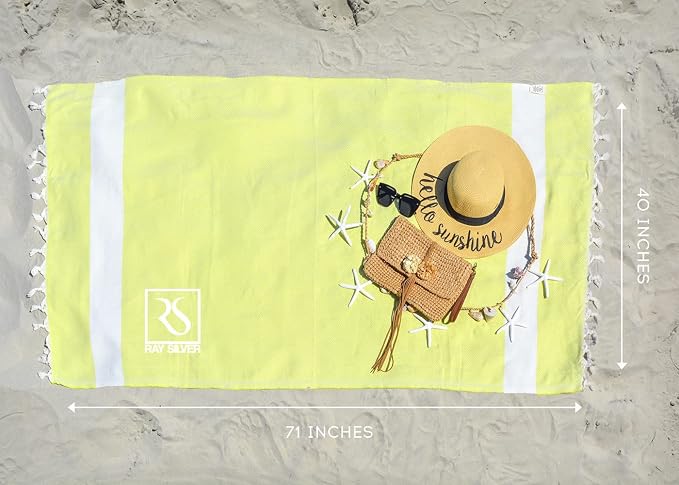 Turkish Beach Towel Oversized Clearance XL 40x71- Sand Free - Image 2