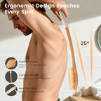 Bamboo Back Scrubber for Shower - Image 4