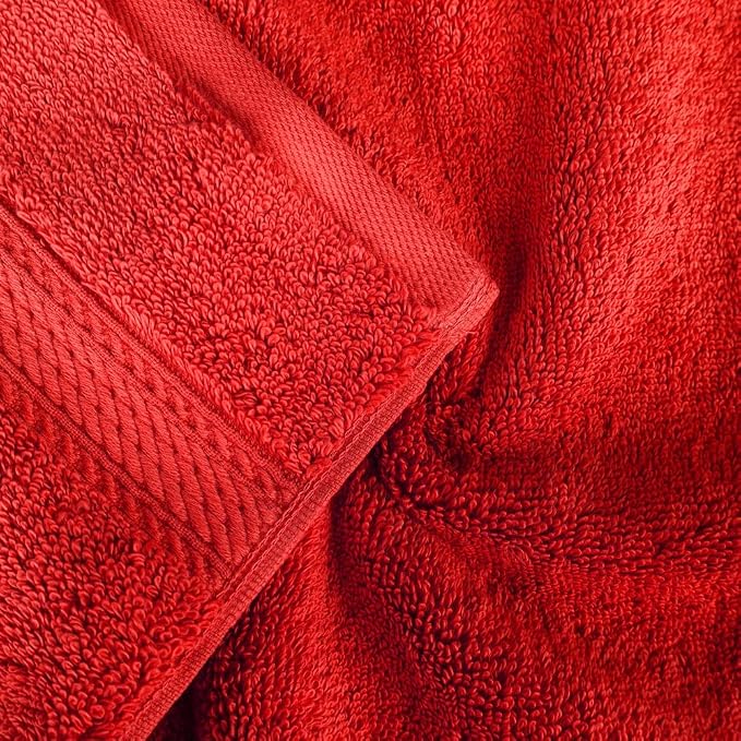 SUPERIOR Egyptian Cotton Pile 3 Piece Towel Set, Includes 1 Bath, 1 Hand - Image 4