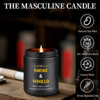 Smoke & Vanilla Candle, 7 oz Scented Candle - Image 5