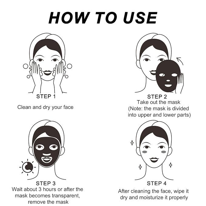 8pcs Collagen Face Mask, Hydrogel Overnight Face Mask - Image 9
