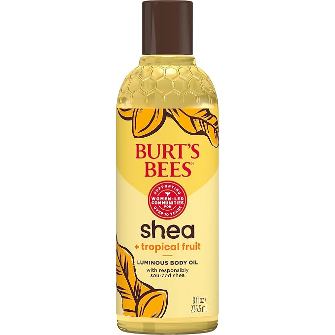 Burt's Bees Shea + Tropical Fruit Luminous Body Oil, Non-Greasy, Antioxidant by BurtsBees