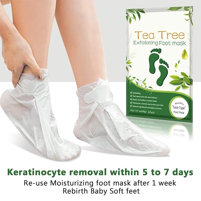 Liefiet Foot Peeling Mask 5 Pack, Foot Mask Remove Dead Skin, Rough Callus and - Image 5