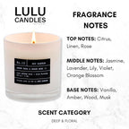 Lulu Candles | Amber, Rose & Sheer Musk II | Luxury Scented Soy Jar Candle | - Image 2