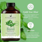 Handcraft Blends Basil Essential Oil – Huge 4 Fl Oz – 100% Pure and Natural – - Image 4
