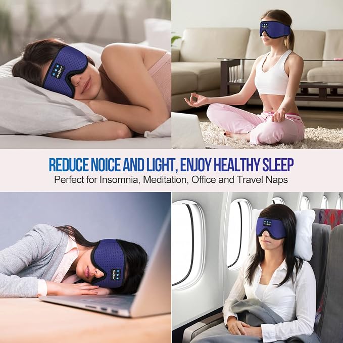 MUSICOZY Sleep Headphones Breathable Bluetooth Headband 3D Sleeping Headphones - Image 7