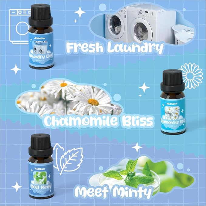 ARVIDSSON Laundry Collection Essential Oil Set, Natural Clean Essential Oils - Image 4