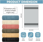 QUBA LINEN Hotel & Spa 100% Cotton Bath Towels Pack of 6, Ultra Soft, Quick Dry - Image 2