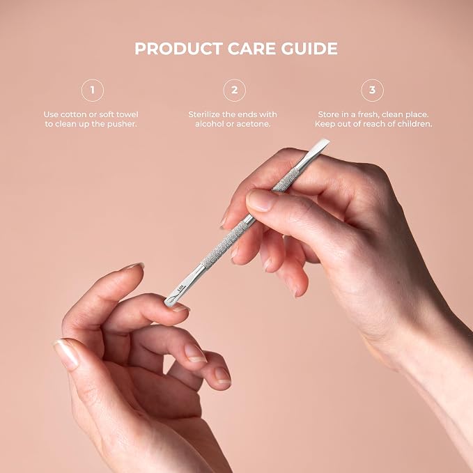 NGHIA Pusher - S-505 | Double–Ended Cuticle Pusher | Precision Nail Care Tool| - Image 6