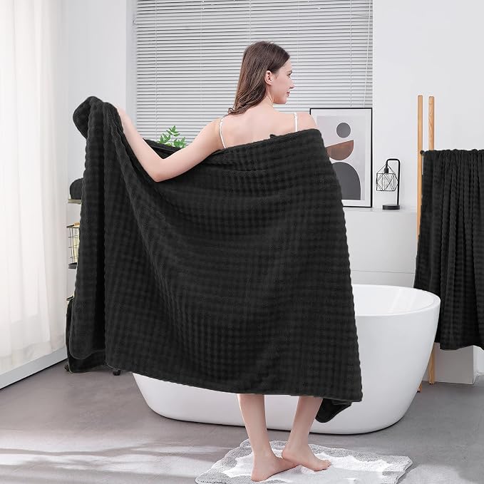 KBY Bath Towels Set of 2, Extra Large Bath Sheets 40X80 Inches, Quick Dry - Image 3