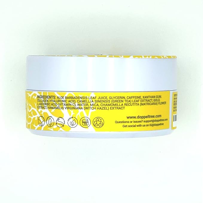 Doppeltree All Natural Caffeine Under Eye Patches & Hydrogel Masks - Image 9