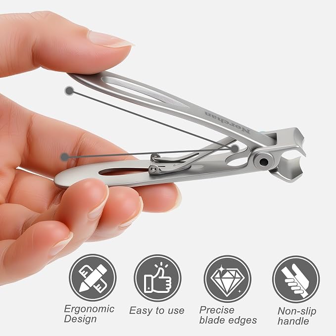 3-Piece Nail Clipper Set, Stainless Steel Fingernail & Toenail Clippers - Image 6