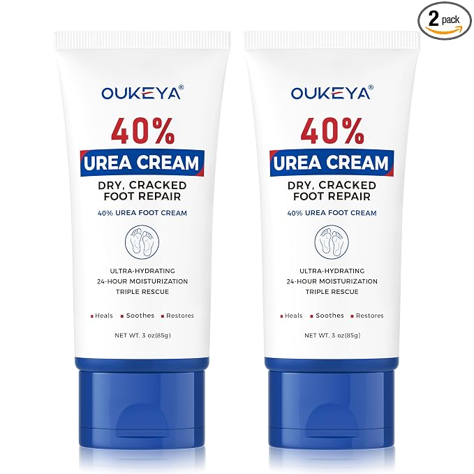 OUKEYA Urea Cream 40 Percent Tube 3 Oz, Foot & Hand Cream by OUKEYA