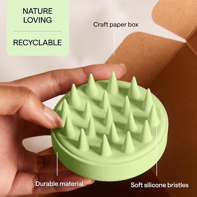Silicone Scalp Scrubber for Dandruff – Serum, & Hair Oil Applicator – Scalp - Image 5