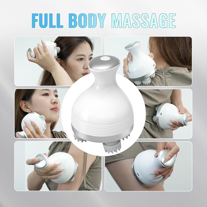 Electric Scalp Massager, Cordless Hair Scalp Massager Portable Head Scratching - Image 6