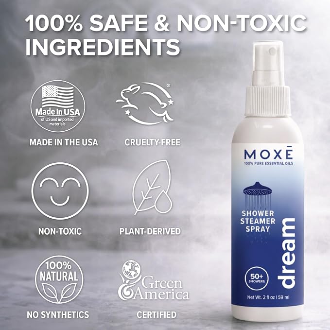 MOXE Aromatherapy Shower Mist Variety Pack, Eucalyptus, Breathe and Dream - Image 8