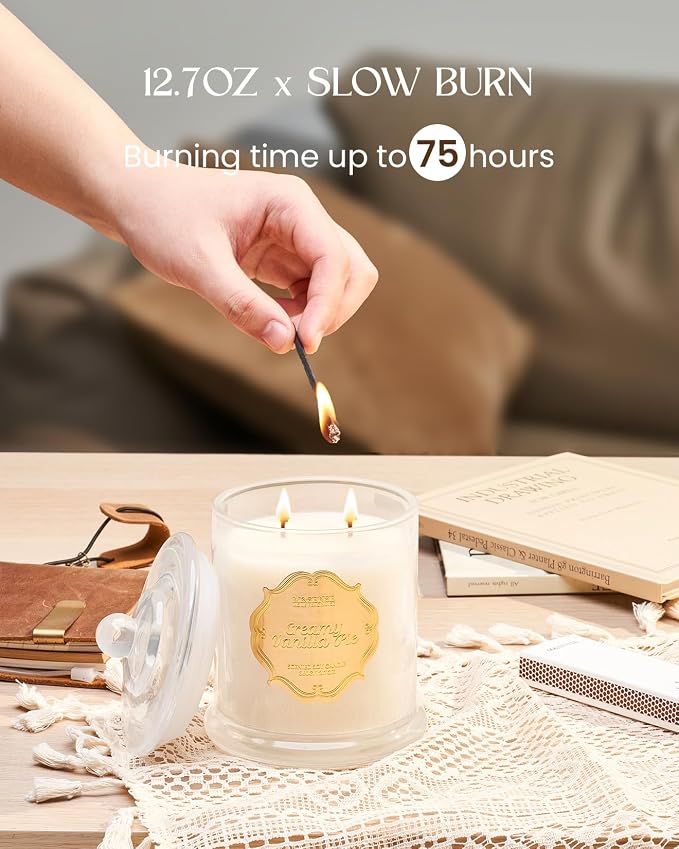 M&SENSE Creamy Vanilla Pie Soy Candles - Image 7
