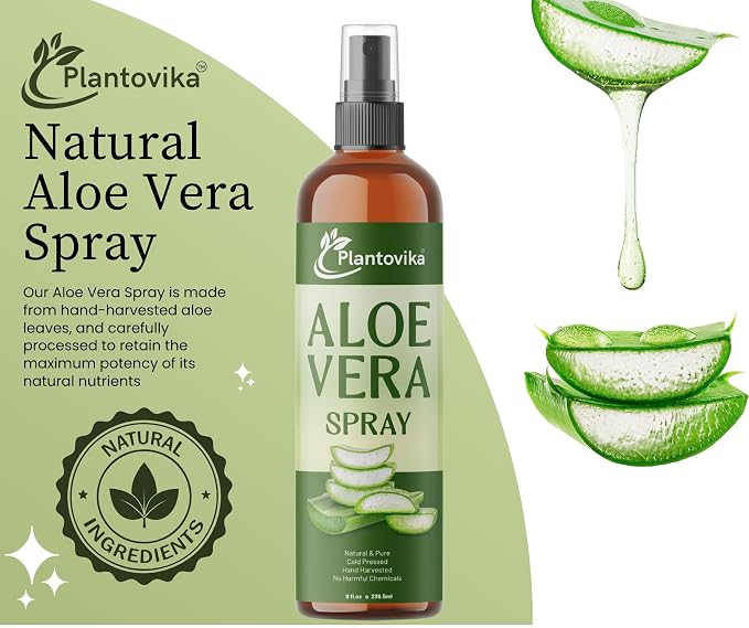 Aloe Vera Facial & Body Mist, 8 Fl Oz, Hydrating Face, hair and Skin Spray. - Image 2