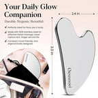 Stainless Steel Gua Sha Facial Tools, Lymphatic Drainage Massager - Image 2