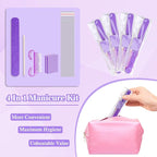 20 Sets Disposable Manicure Kit Basics 4 Piece Nail Kit - Image 2