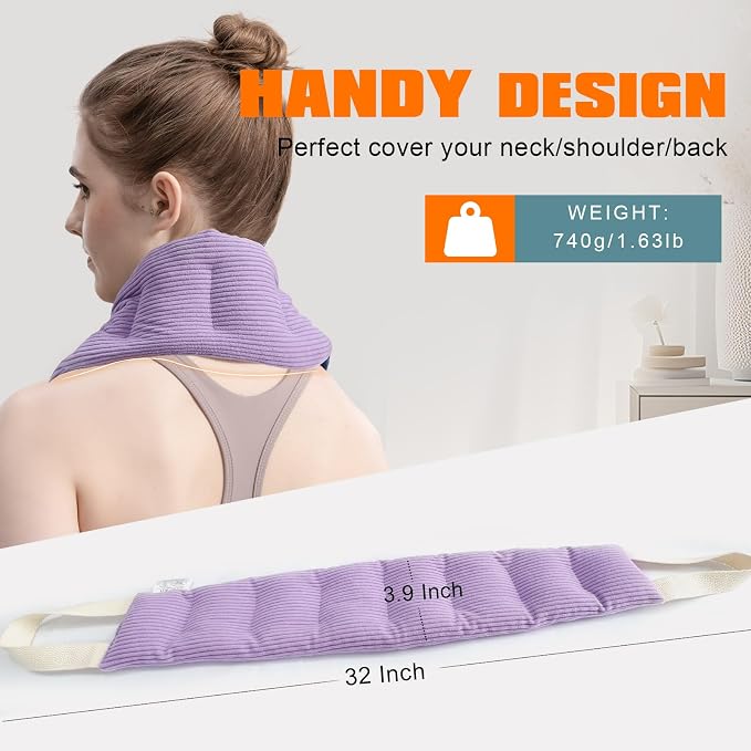 uncn Heating Pad for Neck and Shoulders and Back Moist Small Microwavable Neck - Image 4