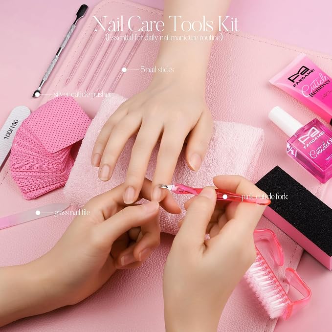 FANDAMEI Cuticle Remover Kit, Cuticle Remover & Oil, Professional Manicure Kit - Image 4