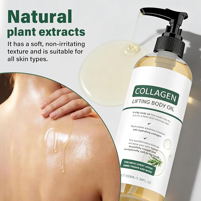 Collagen Lifting Body Oil After Shower, Hydrating Collagen Oil - Image 5