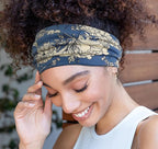 Huachi Wide Headbands for Women Non Slip, Thick Womens Floral Headbands Boho - Image 2