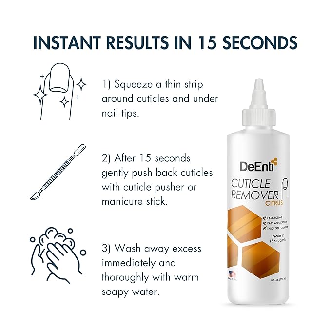 DeEnti Cuticles Maintenance Pack, Bundle Includes Citrus Scented Cuticle Remover - Image 2