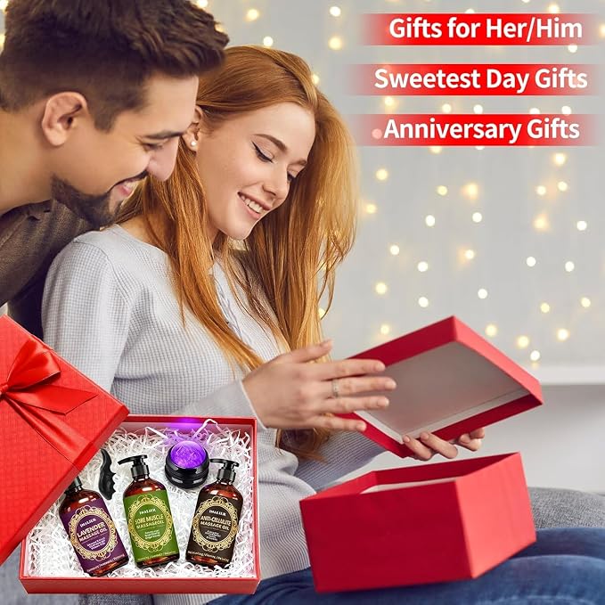 Mothers Day Gifts for Wife, Massage Oil for Massage Therapy, 3 Pack Cellulite - Image 2
