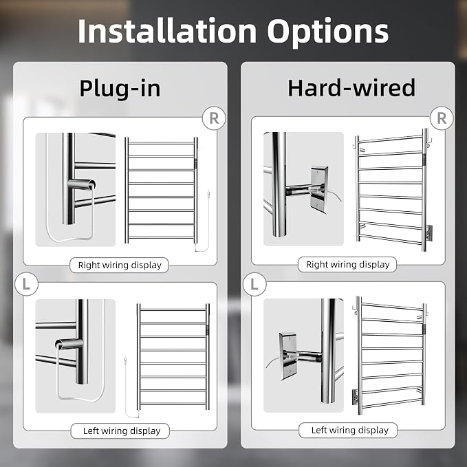P&Dlusir Towel Warmer, Heated Towel Rack - Image 5