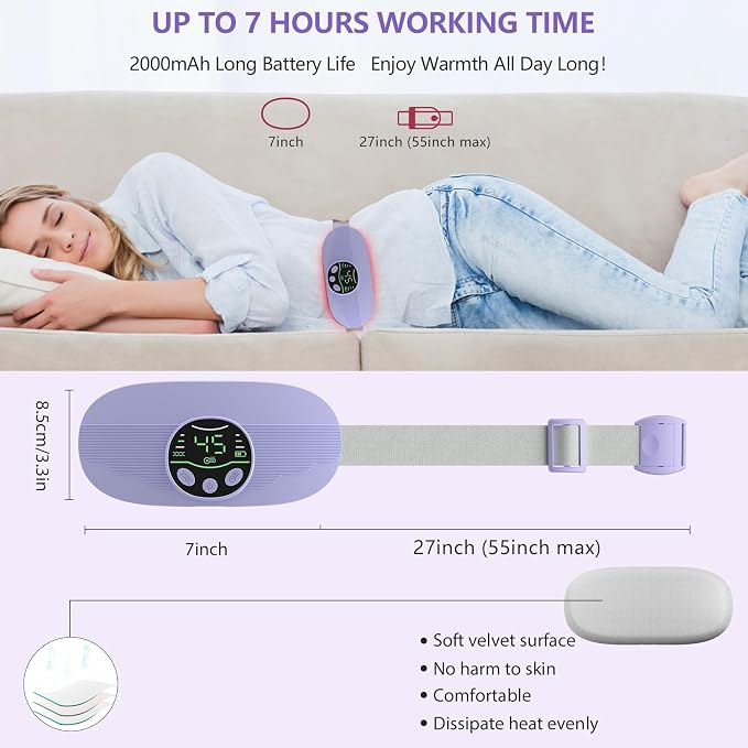 HOTBAG Heating Pad for Period Cramps Portable Cordless 3S Fast Period Heating - Image 7
