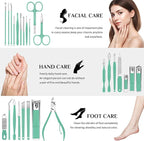 MINKINH Travel Manicure Set 26-Piece, Portable Nail Clippers Kit - Image 4