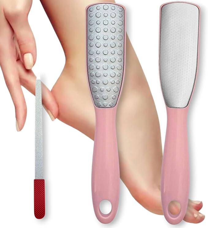 Professional Foot File & Callus Remover Set – 2-in-1 Stainless Steel Pedicure by Unknown
